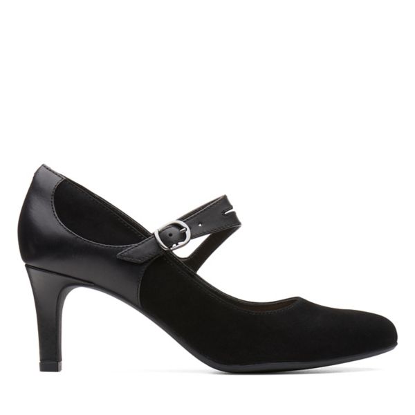 Clarks Womens Dancer Reece Heels Black | CA-3567481